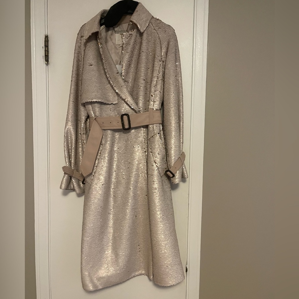 Ted Baker Stariz Sequin Trench - Picture 2 of 5